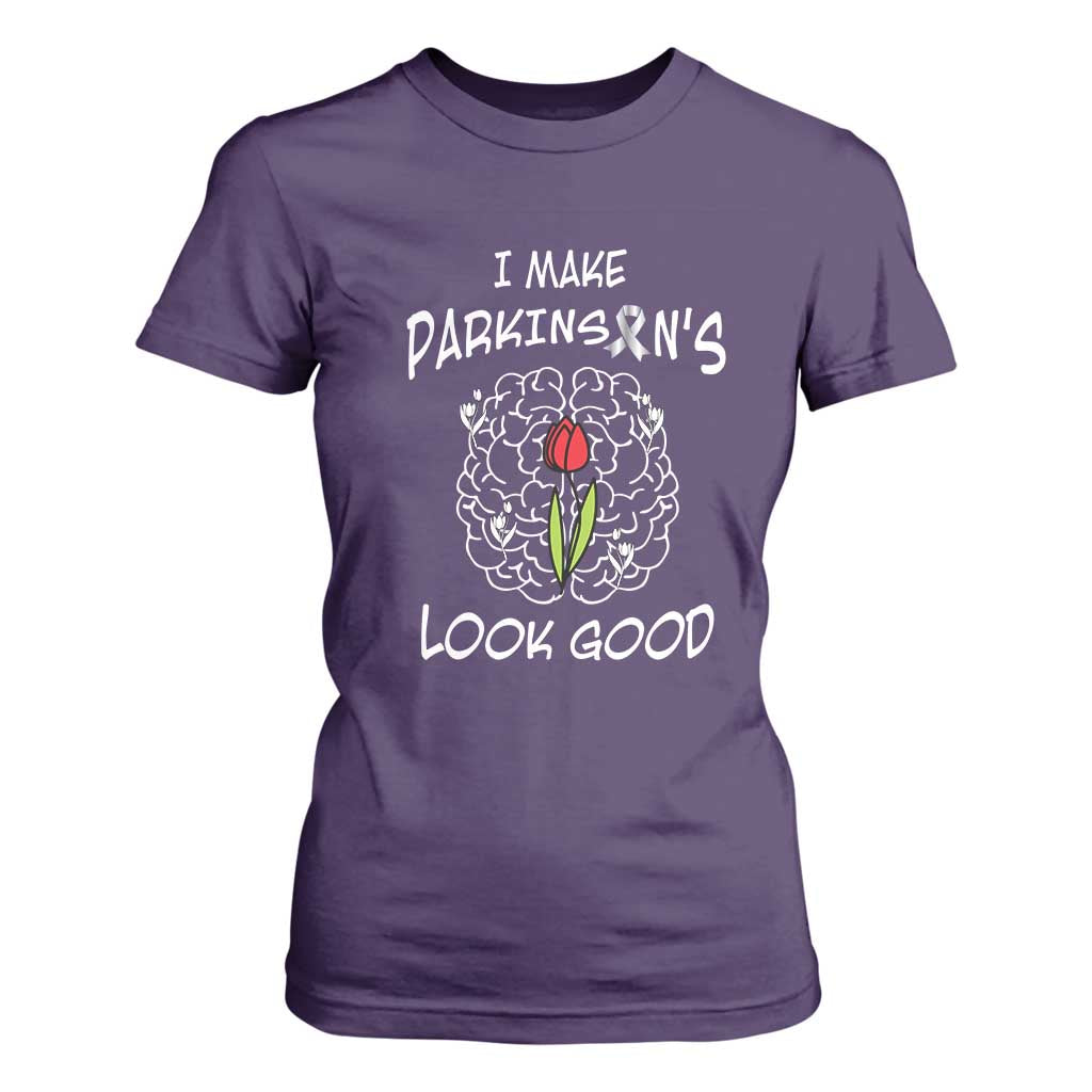 Parkinson's Warrior T Shirt For Women I Make Parkinsons Look Good Tulip