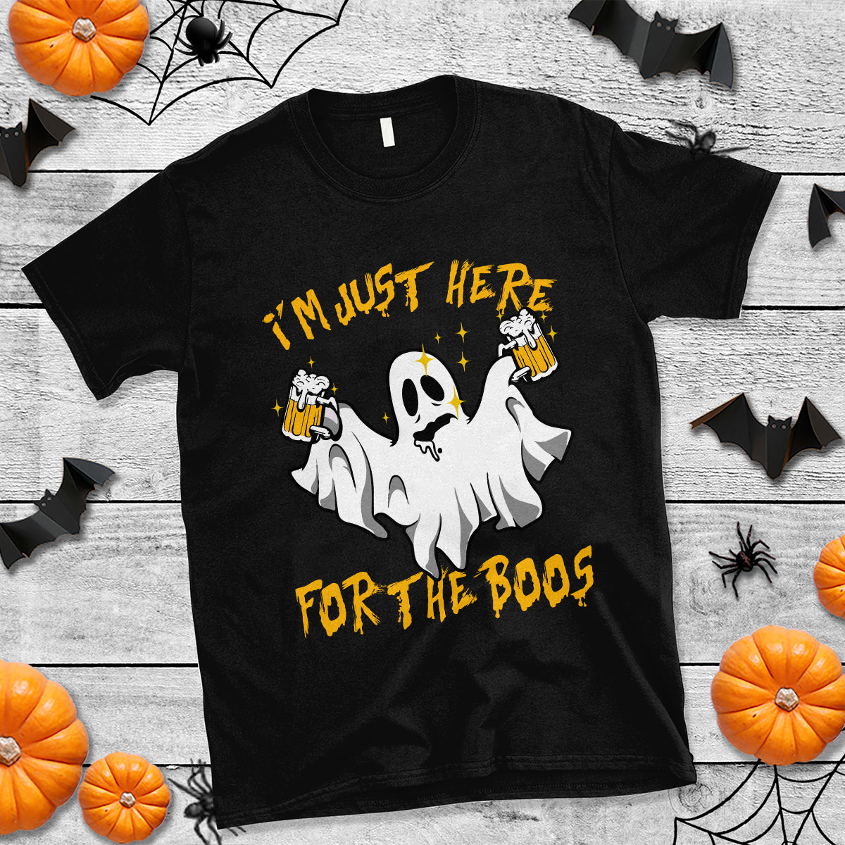 ghost-halloween-costume-t-shirt-im-just-here-for-the-boos-drunk-drinking-boo-sheet