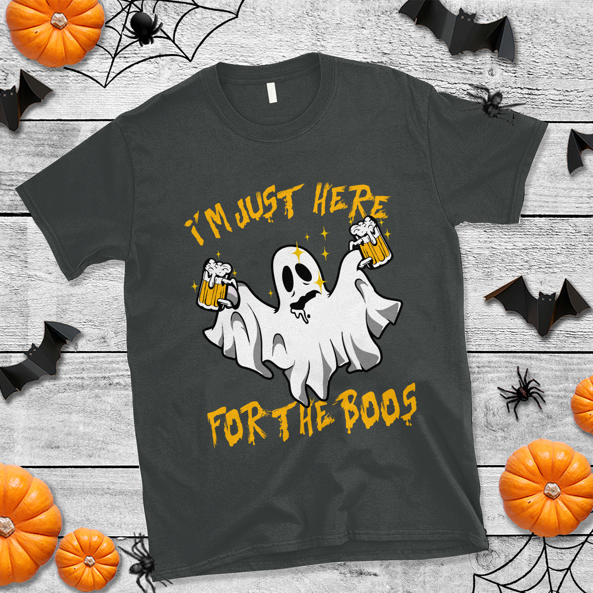 ghost-halloween-costume-t-shirt-im-just-here-for-the-boos-drunk-drinking-boo-sheet
