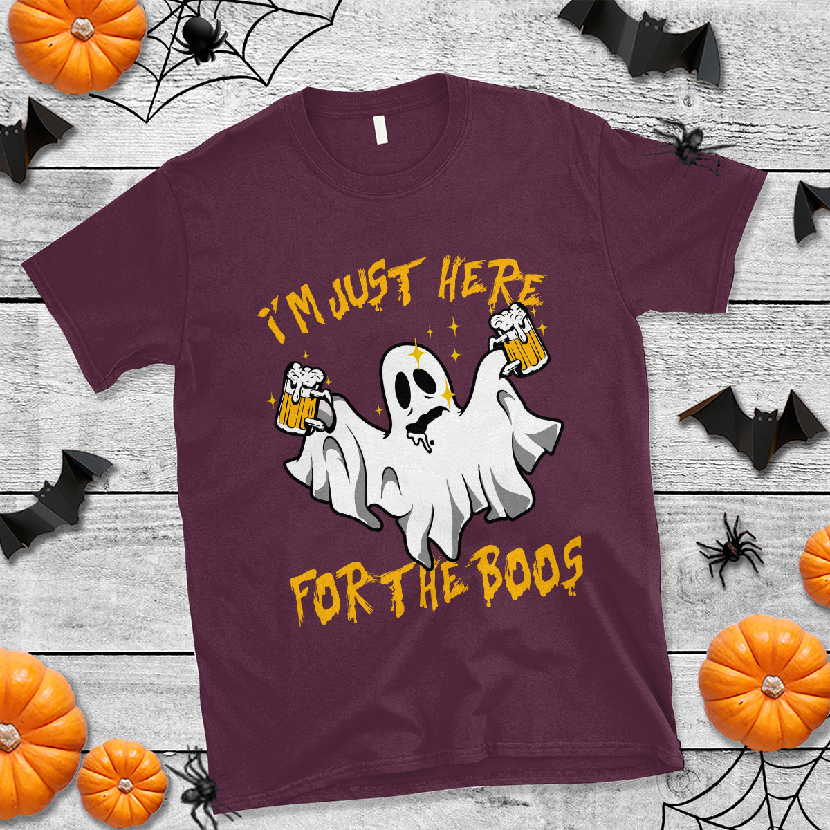 ghost-halloween-costume-t-shirt-im-just-here-for-the-boos-drunk-drinking-boo-sheet
