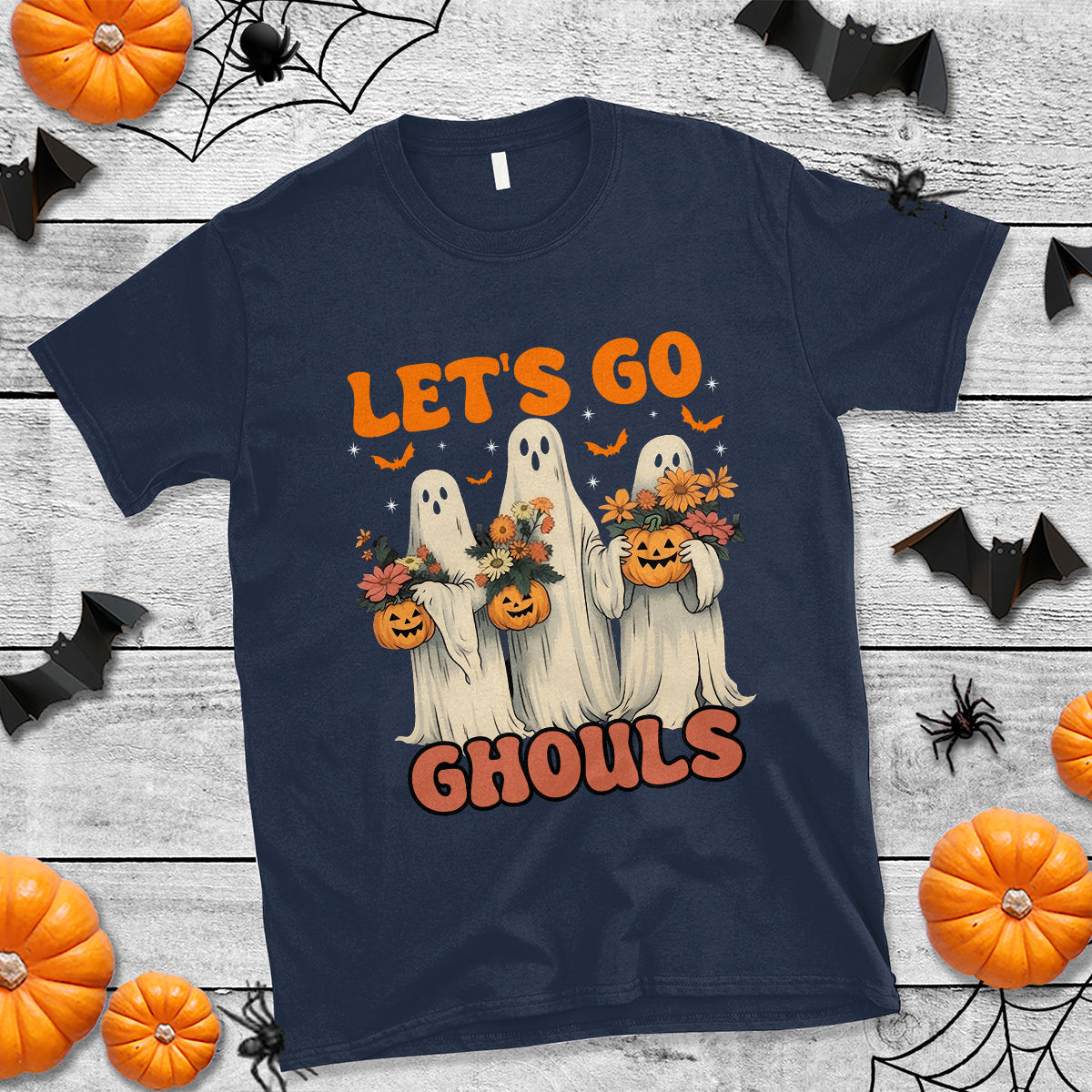 ghost-halloween-costume-t-shirt-lets-go-ghouls-retro-boo-sheet