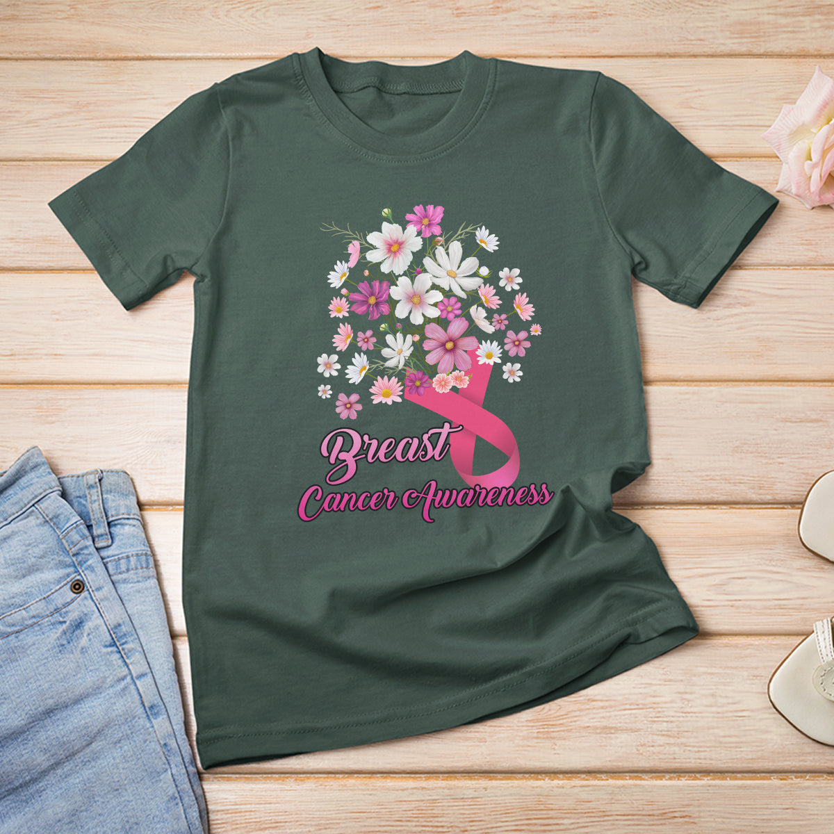 breast-cancer-awareness-t-shirt-pink-ribbon-flower-bouquet-supoprt-women-breast-cancer-warrior