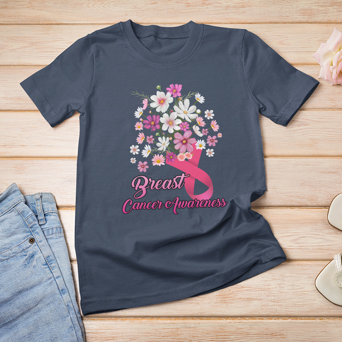 breast-cancer-awareness-t-shirt-pink-ribbon-flower-bouquet-supoprt-women-breast-cancer-warrior