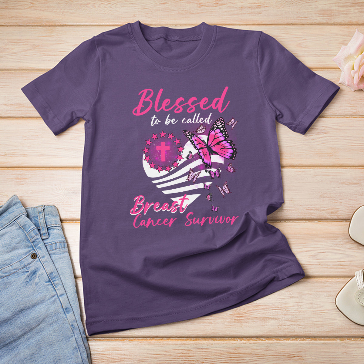 breast-cancer-awareness-t-shirt-blessed-to-be-called-breast-cancer-survivor-pink-butterfly