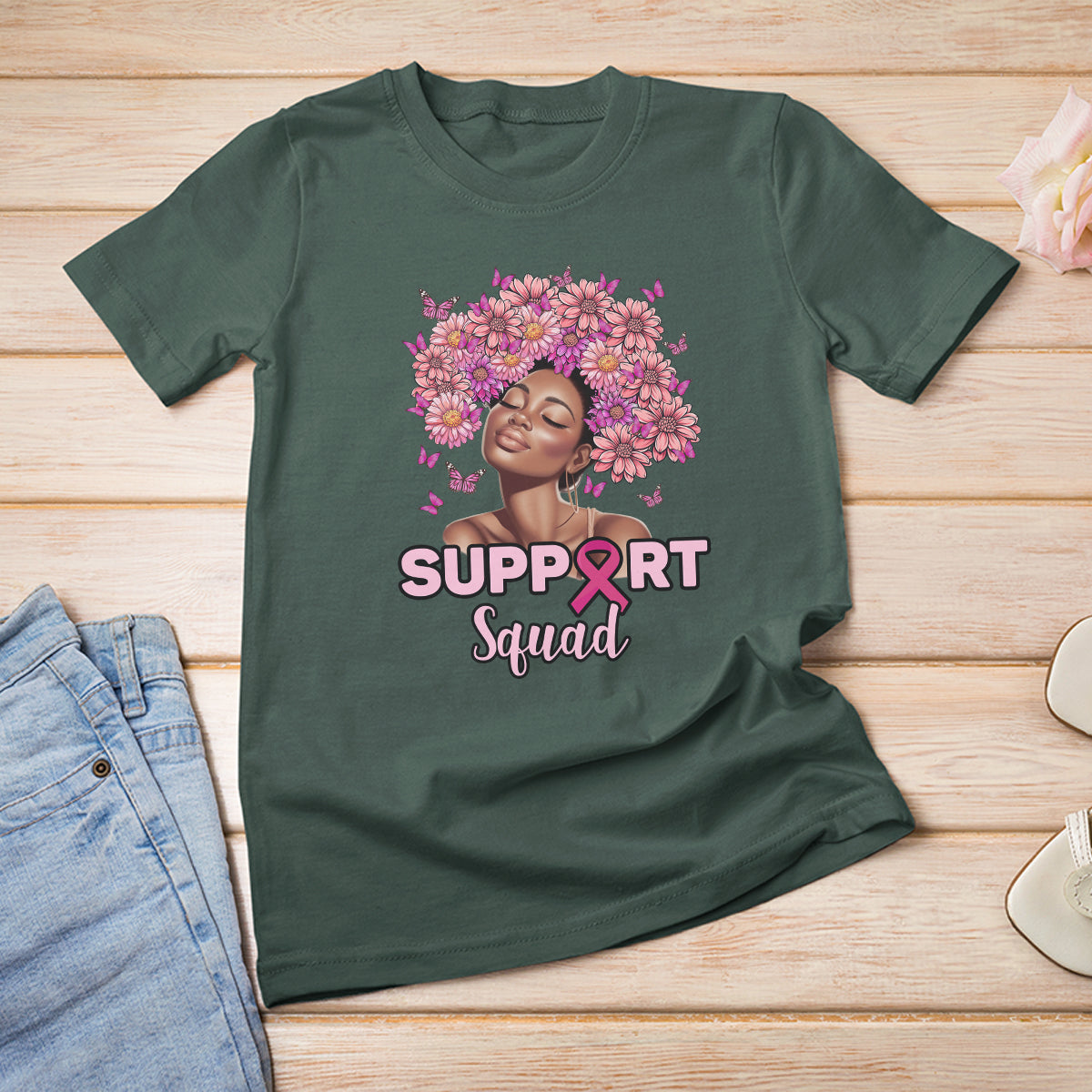 breast-cancer-awareness-t-shirt-support-squad-black-afro-women-pink-ribbon-sunflower