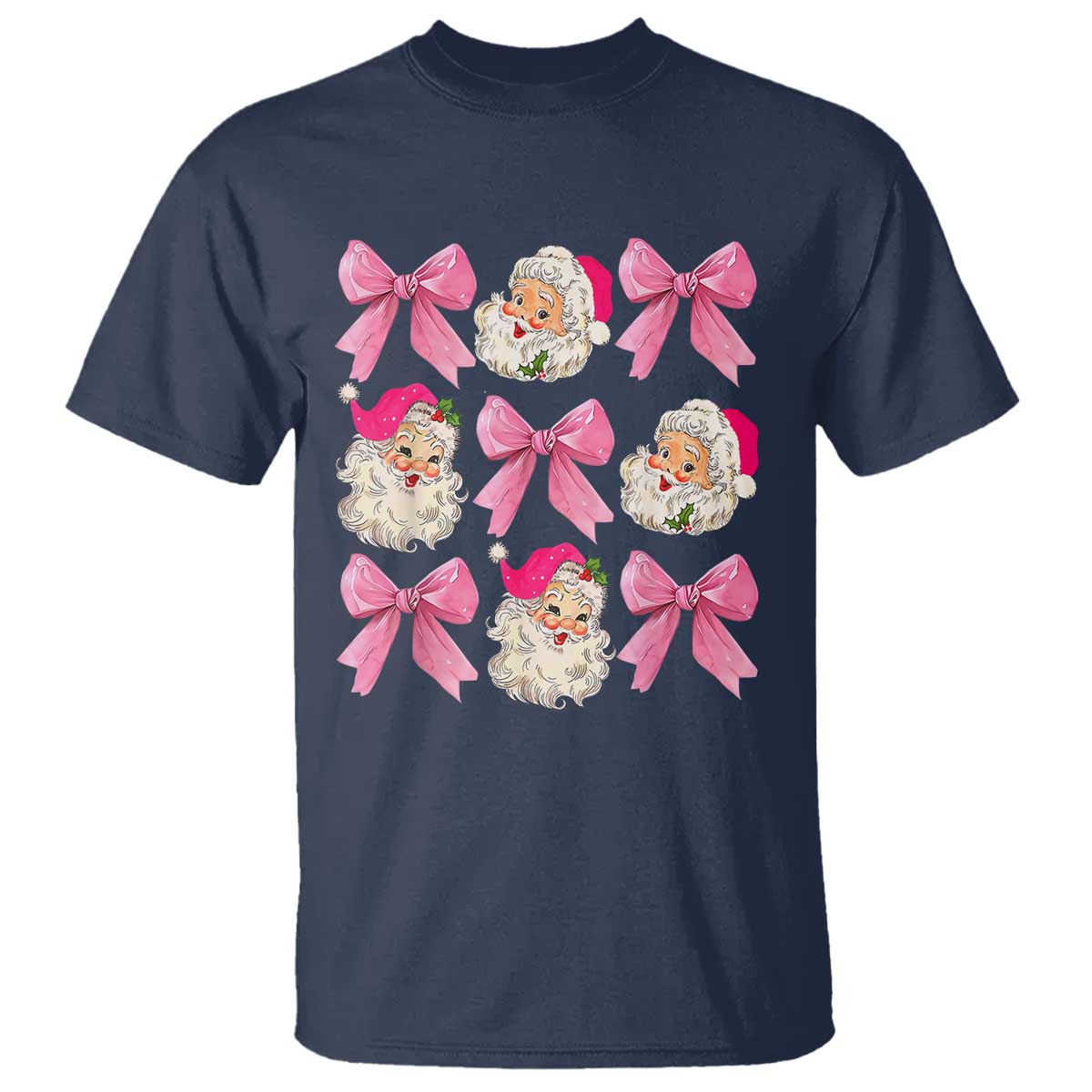vintage-pink-christmas-coquette-bow-t-shirt-santa-claus-festive-xmas-vibe