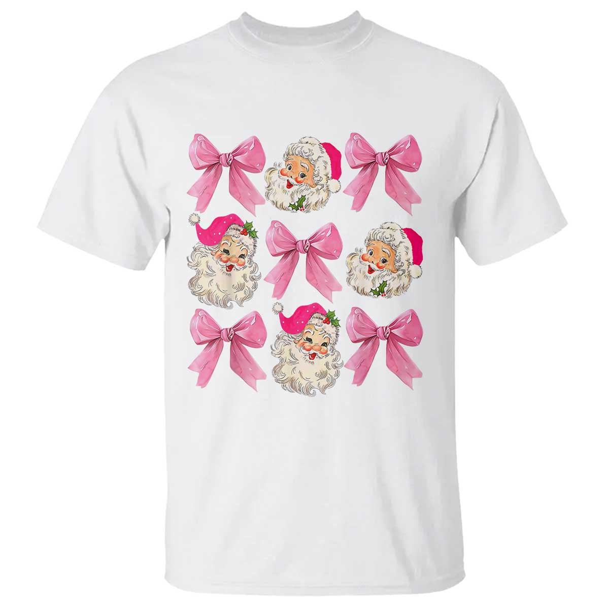vintage-pink-christmas-coquette-bow-t-shirt-santa-claus-festive-xmas-vibe