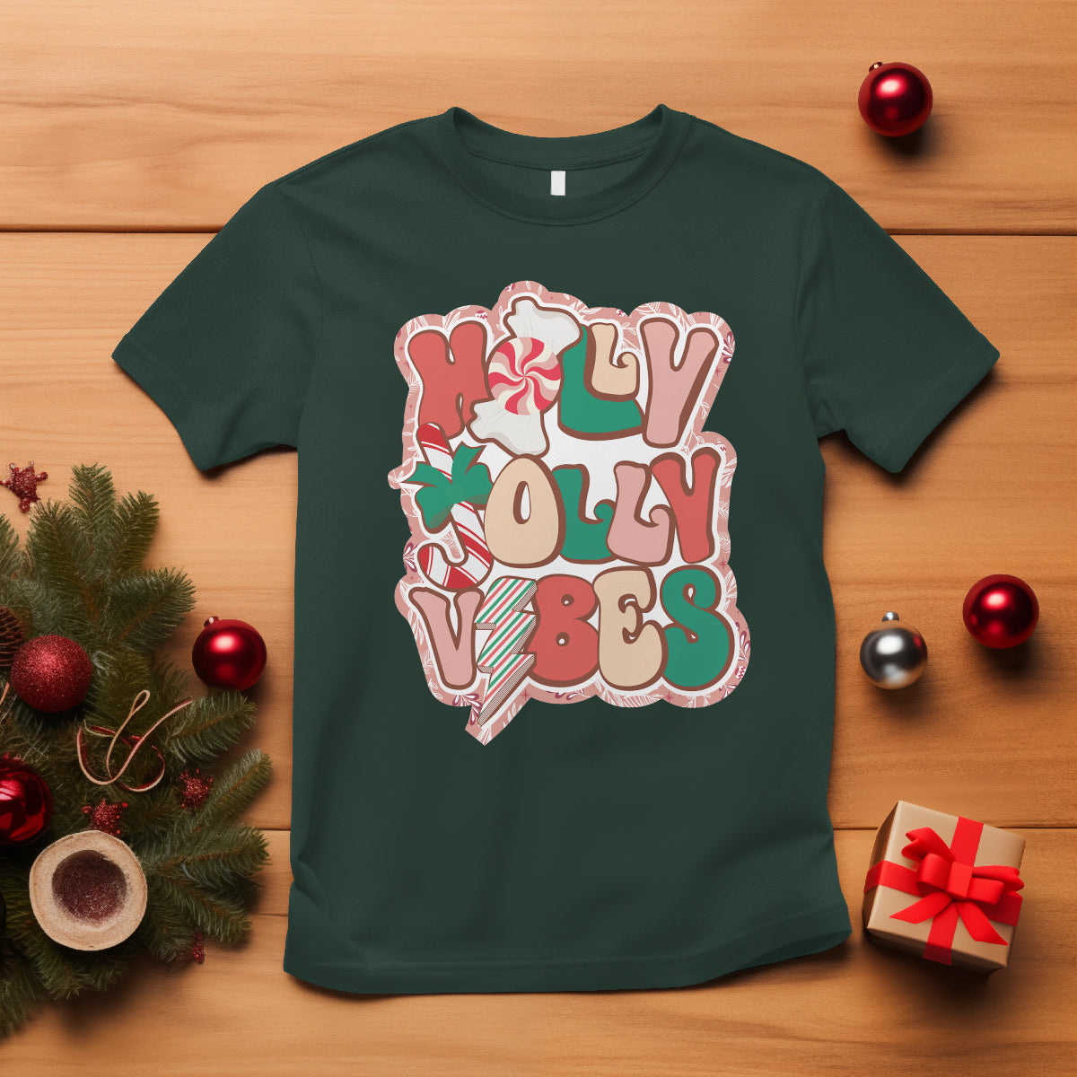 groovy-christmas-t-shirt-holly-jolly-vibes