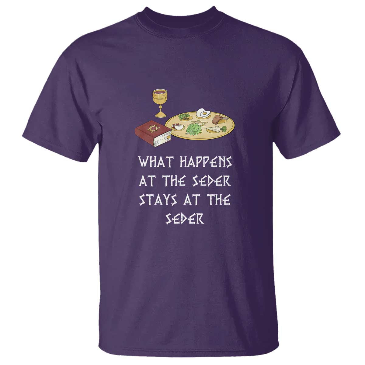 funny-passover-seder-t-shirt-what-happens-at-the-seder-stays-at-the-seder-jewish-holiday