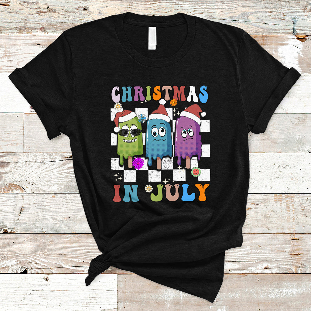 christmas-in-july-t-shirt-xmas-in-july-melting-popsicles-stick-summer-vibes-retro
