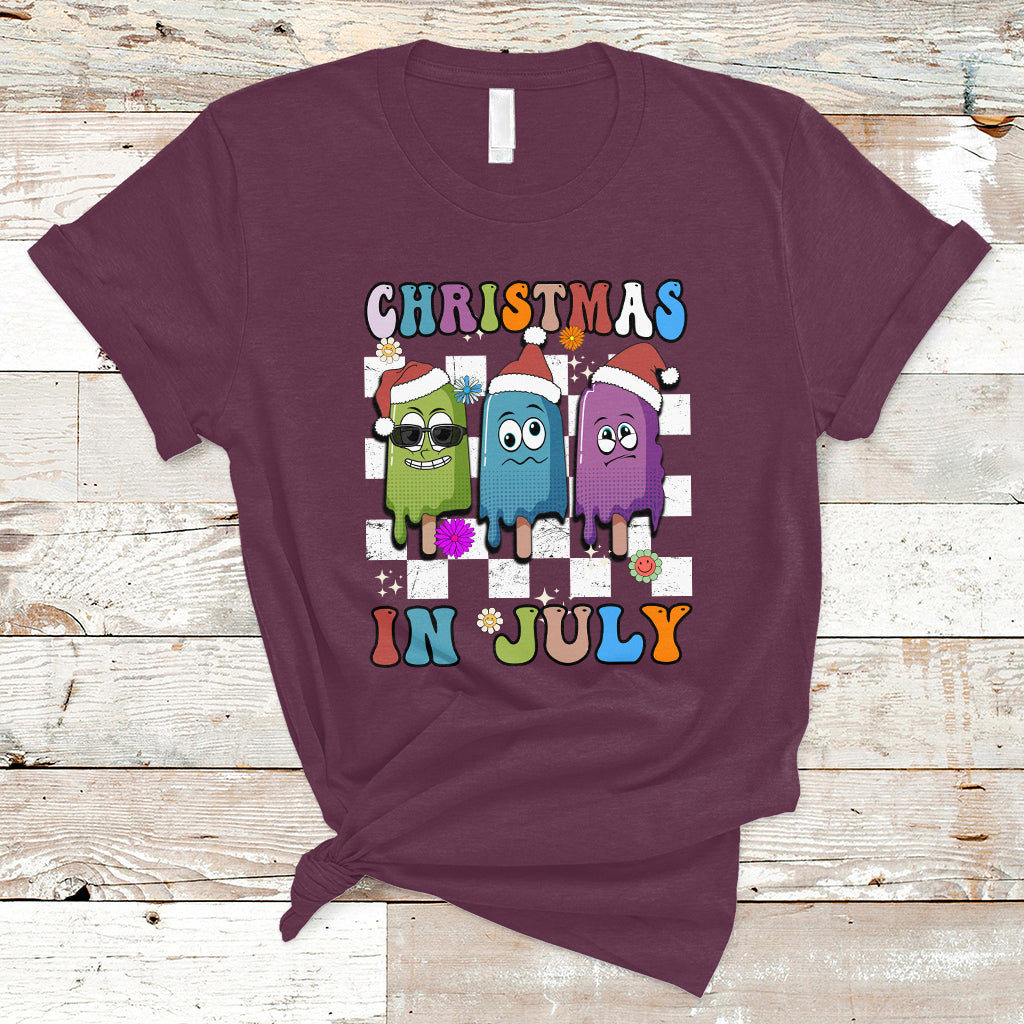 christmas-in-july-t-shirt-xmas-in-july-melting-popsicles-stick-summer-vibes-retro