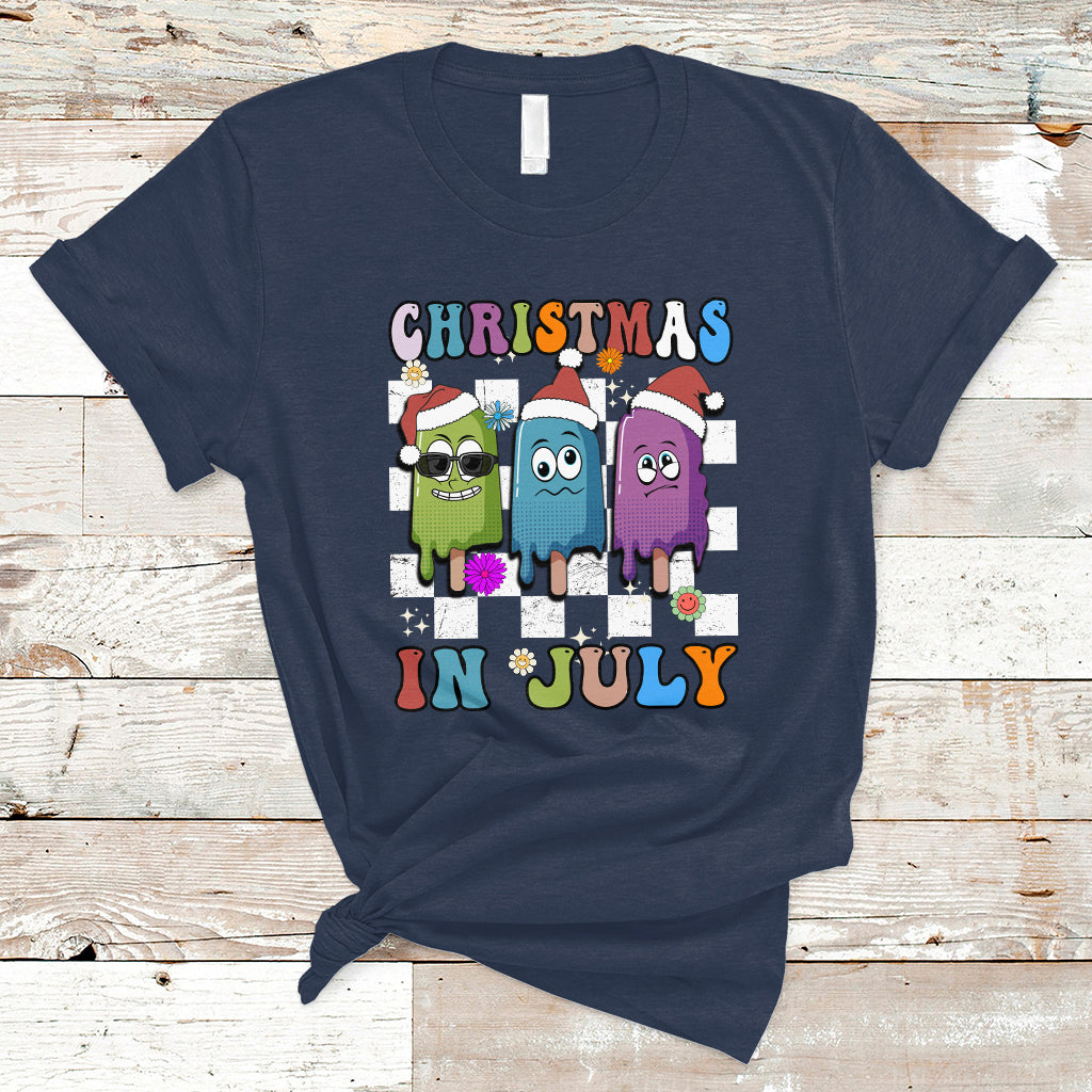 christmas-in-july-t-shirt-xmas-in-july-melting-popsicles-stick-summer-vibes-retro