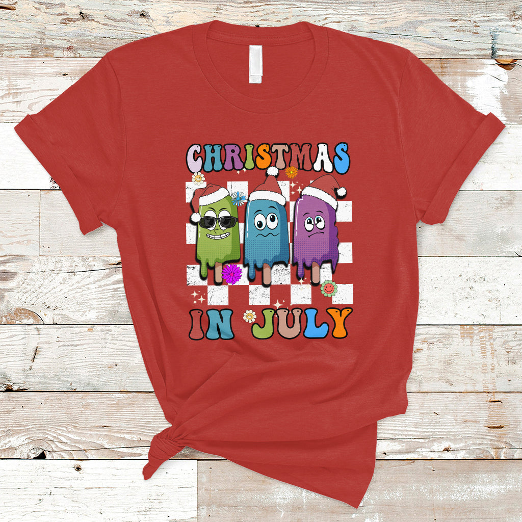 christmas-in-july-t-shirt-xmas-in-july-melting-popsicles-stick-summer-vibes-retro