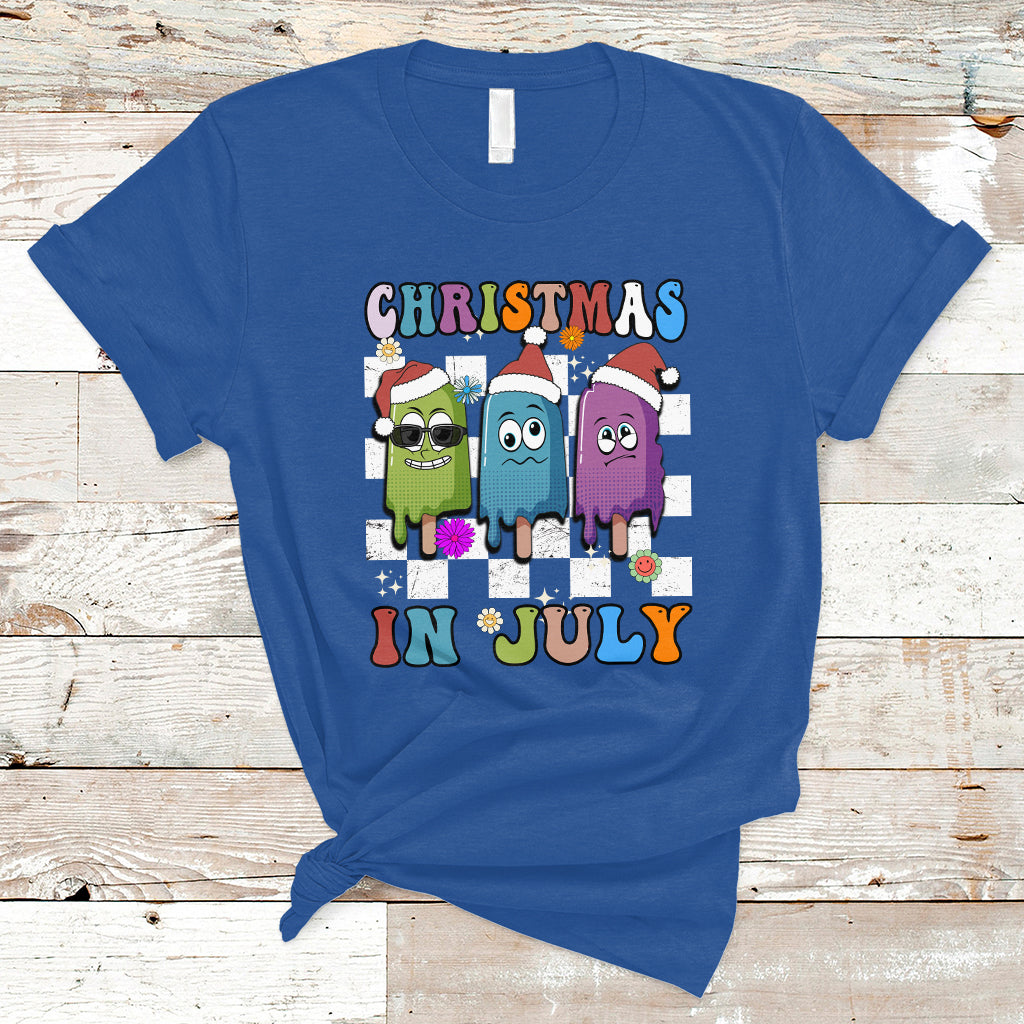 christmas-in-july-t-shirt-xmas-in-july-melting-popsicles-stick-summer-vibes-retro