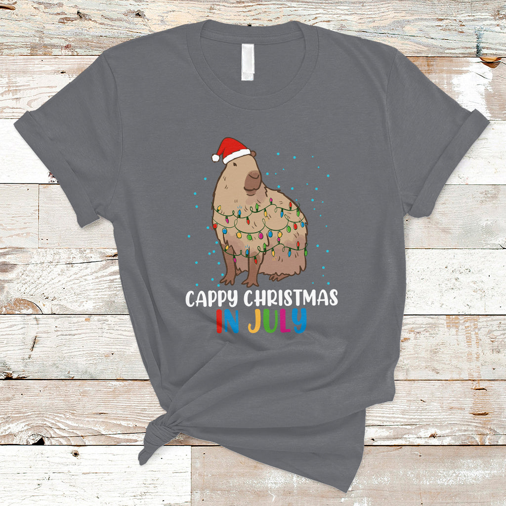 christmas-in-july-t-shirt-christmas-in-july-cute-capybara-cappy-christmas-xmas-lights