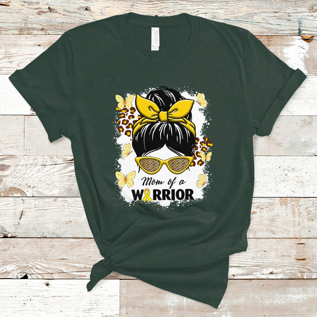chilhood-cancer-awareness-t-shirt-mom-of-a-warrior-messy-bun-gold-ribbon-support-squad