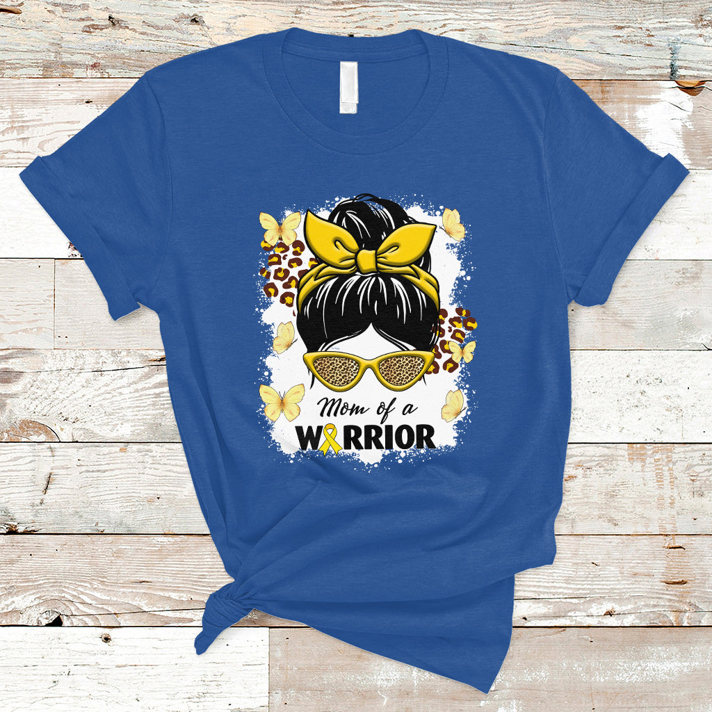 chilhood-cancer-awareness-t-shirt-mom-of-a-warrior-messy-bun-gold-ribbon-support-squad