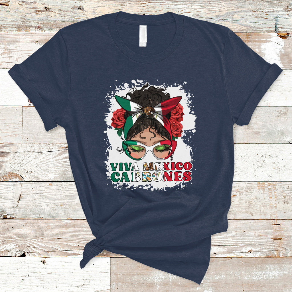 mexican-independence-day-t-shirt-viva-mexico-cabrone-messy-bun-latina-mexican-flag
