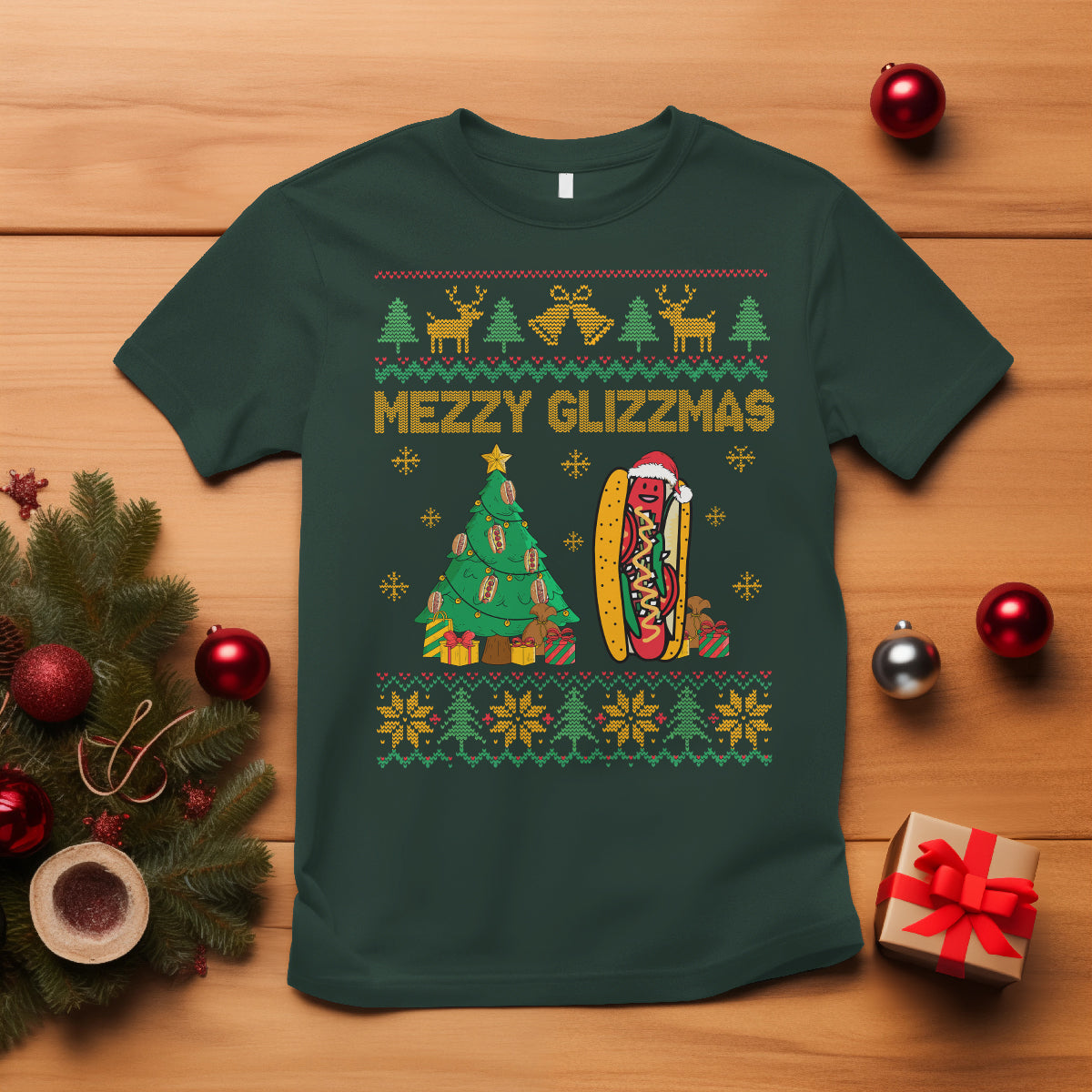 merry-glizzmas-t-shirt-funny-hotdog-xmas-tree-hot-ugly-christmas