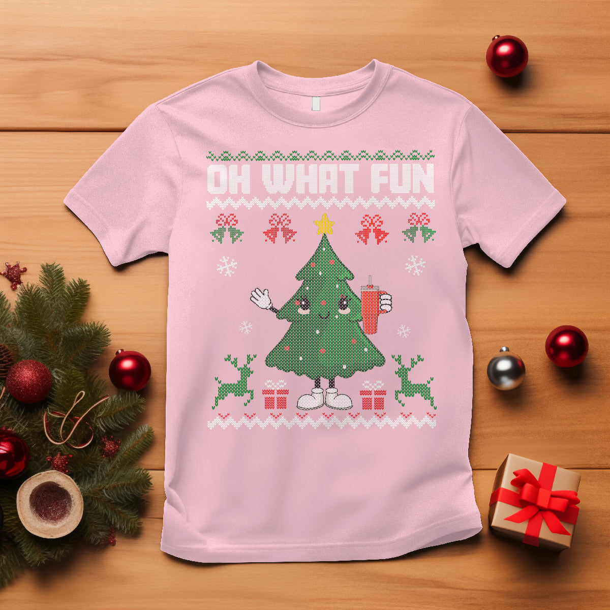 ugly-christmas-t-shirt-oh-what-fun-boujee-christmas-tree-funny