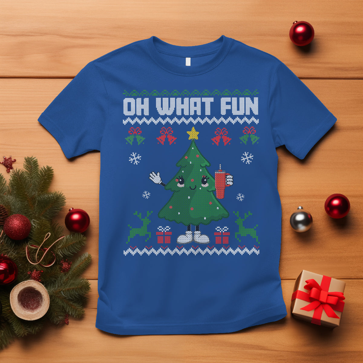 ugly-christmas-t-shirt-oh-what-fun-boujee-christmas-tree-funny