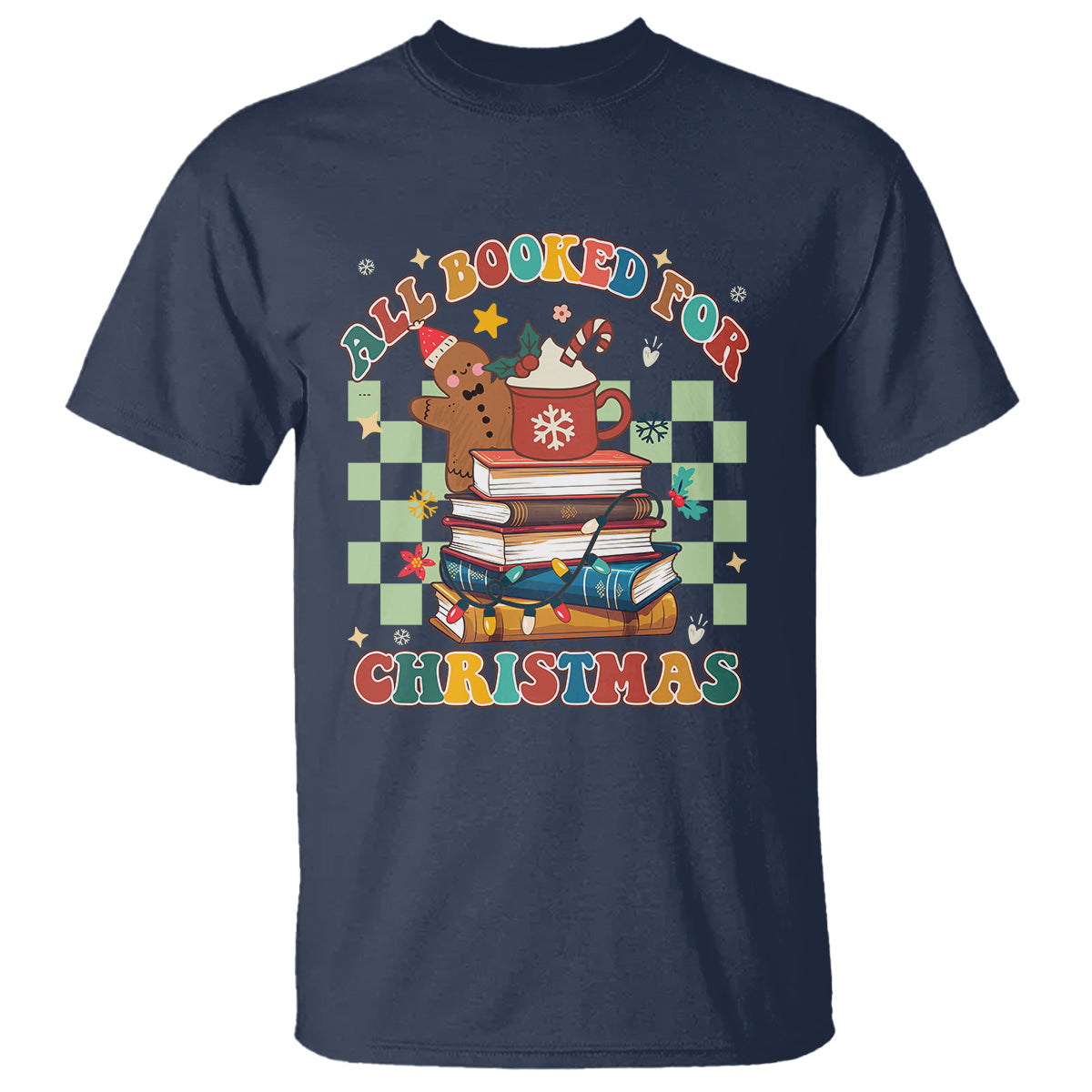 reading-christmas-t-shirt-all-booked-for-xmas-books-and-cocoa-lover
