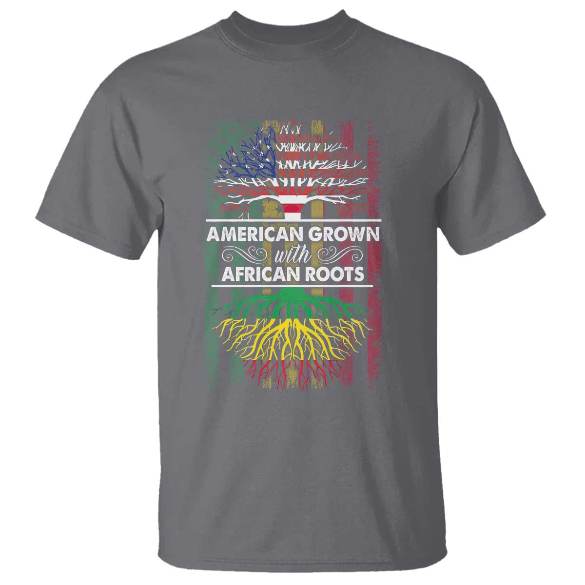 african-american-pride-t-shirt-american-grown-with-african-roots-african-american-flag-tree