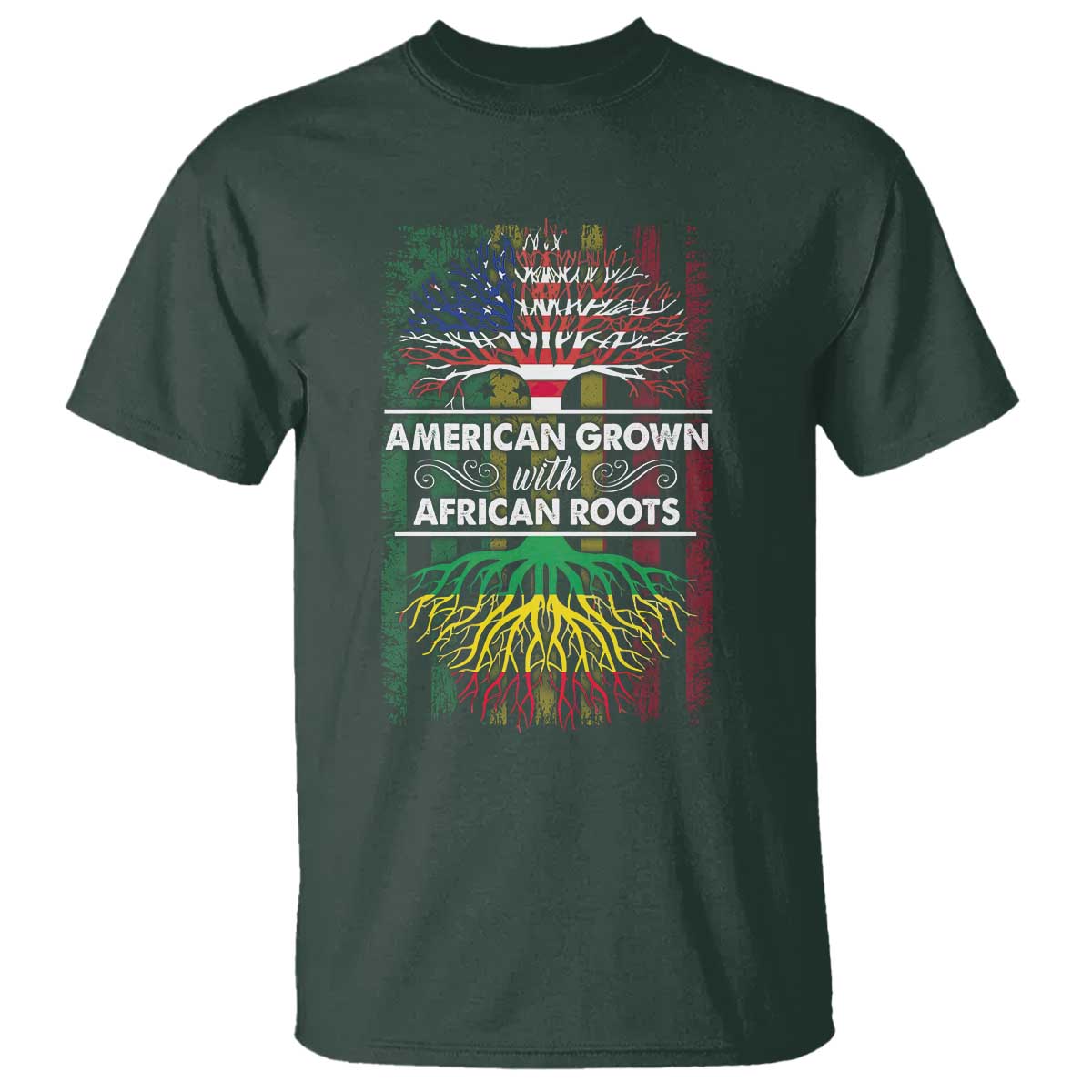 african-american-pride-t-shirt-american-grown-with-african-roots-african-american-flag-tree