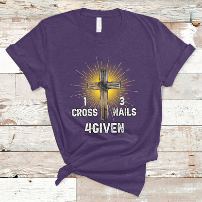 1-cross-3-nails-forgiven-christian-cross-jesus-easter-day-easter-gifts-funny-jesus-shirt-jesus-believer-religious-shirt-t-shirt-ts02