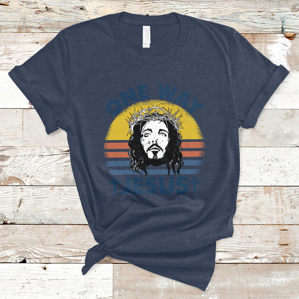 one-way-jesus-christian-relgion-vintage-t-shirt-funny-jesus-shirt-jesus-believer-religious-shirt-t-shirt-ts02