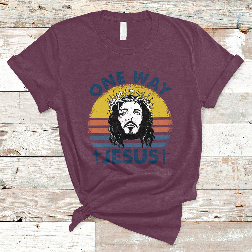 one-way-jesus-christian-relgion-vintage-t-shirt-funny-jesus-shirt-jesus-believer-religious-shirt-t-shirt-ts02