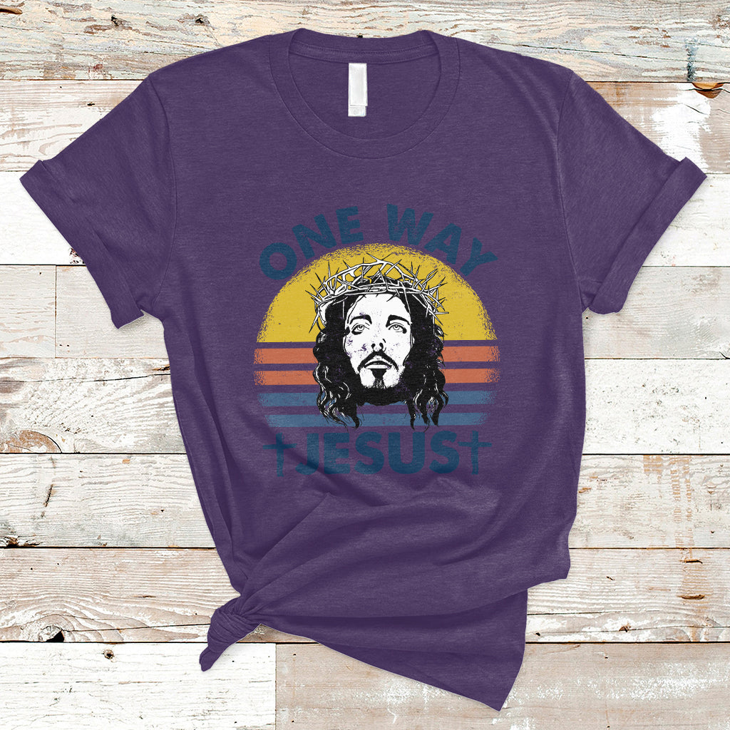 one-way-jesus-christian-relgion-vintage-t-shirt-funny-jesus-shirt-jesus-believer-religious-shirt-t-shirt-ts02