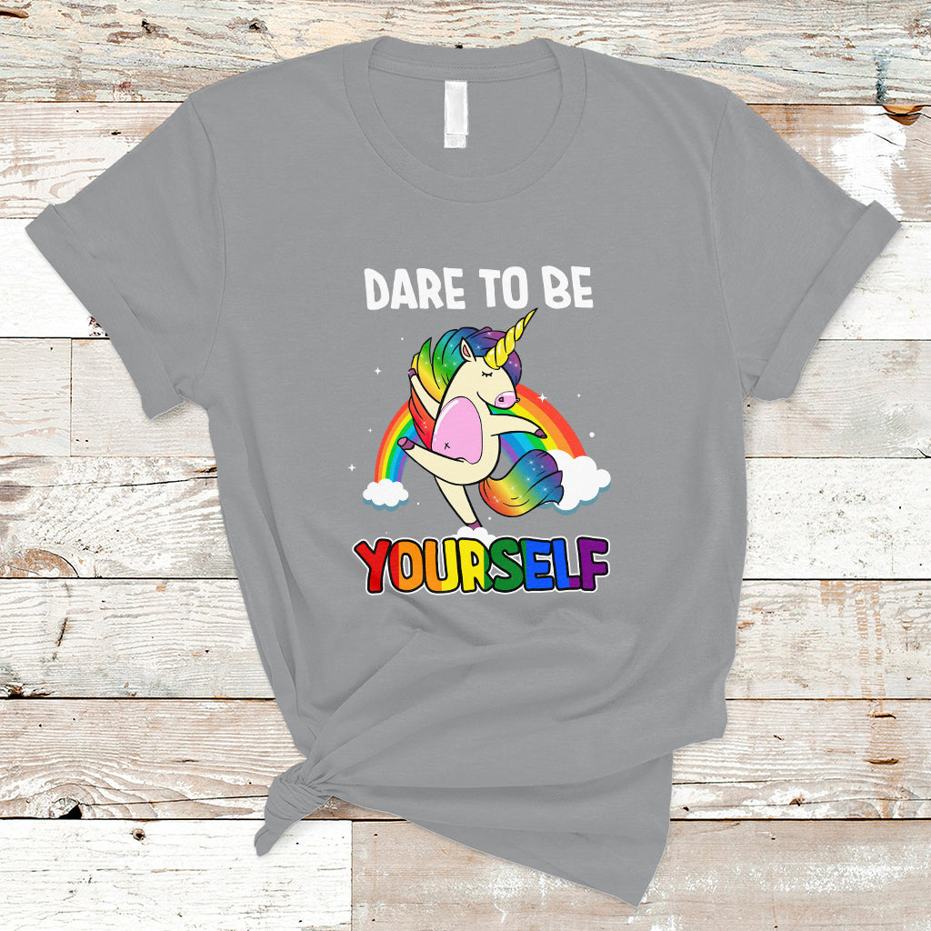 gay-pride-t-shirt-dare-to-be-yourself-cute-unicorn-rainbow-lgbt-gay-pride