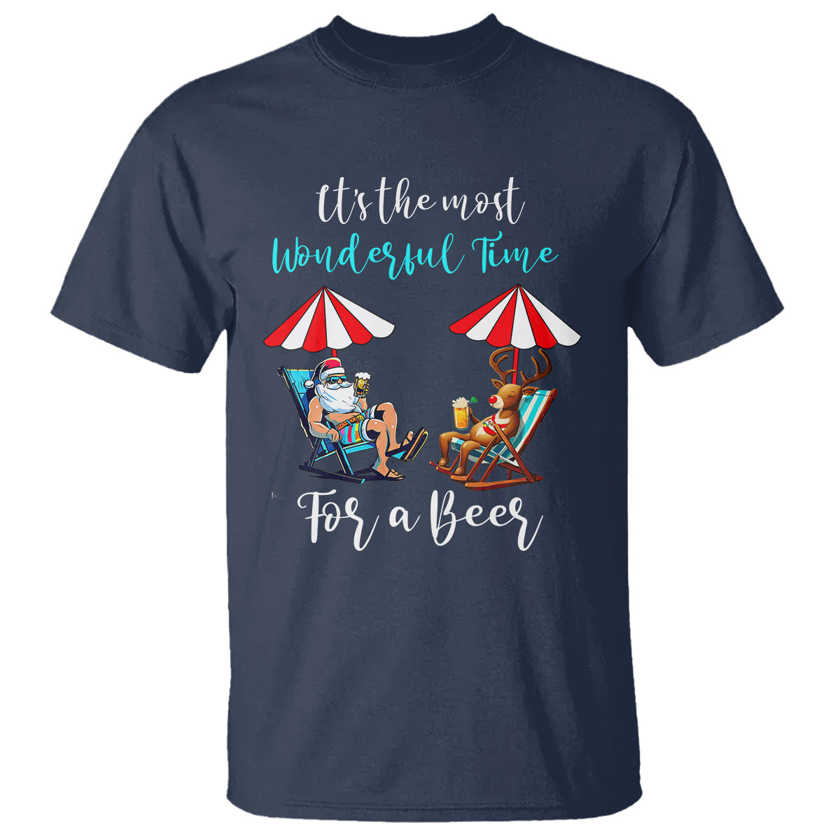 funny-christmas-in-july-drinking-t-shirt-its-the-most-wonderful-time-for-a-beer