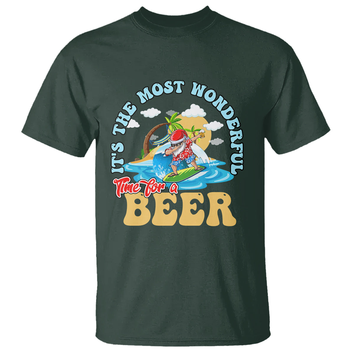 funny-christmas-in-july-drinking-t-shirt-its-the-most-wonderful-time-for-a-beer-1