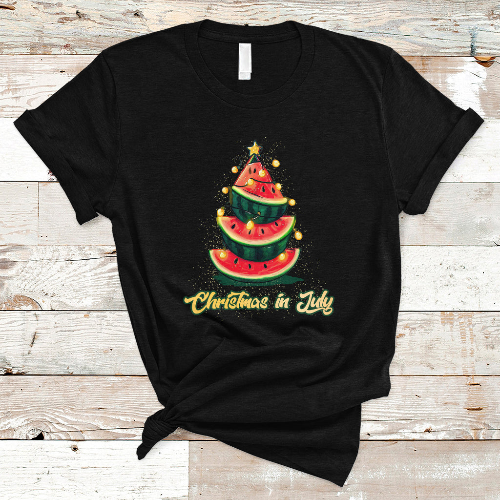 christmas-in-july-t-shirt-christmas-in-july-watermelon-xmas-tree-funny-summer-vacation