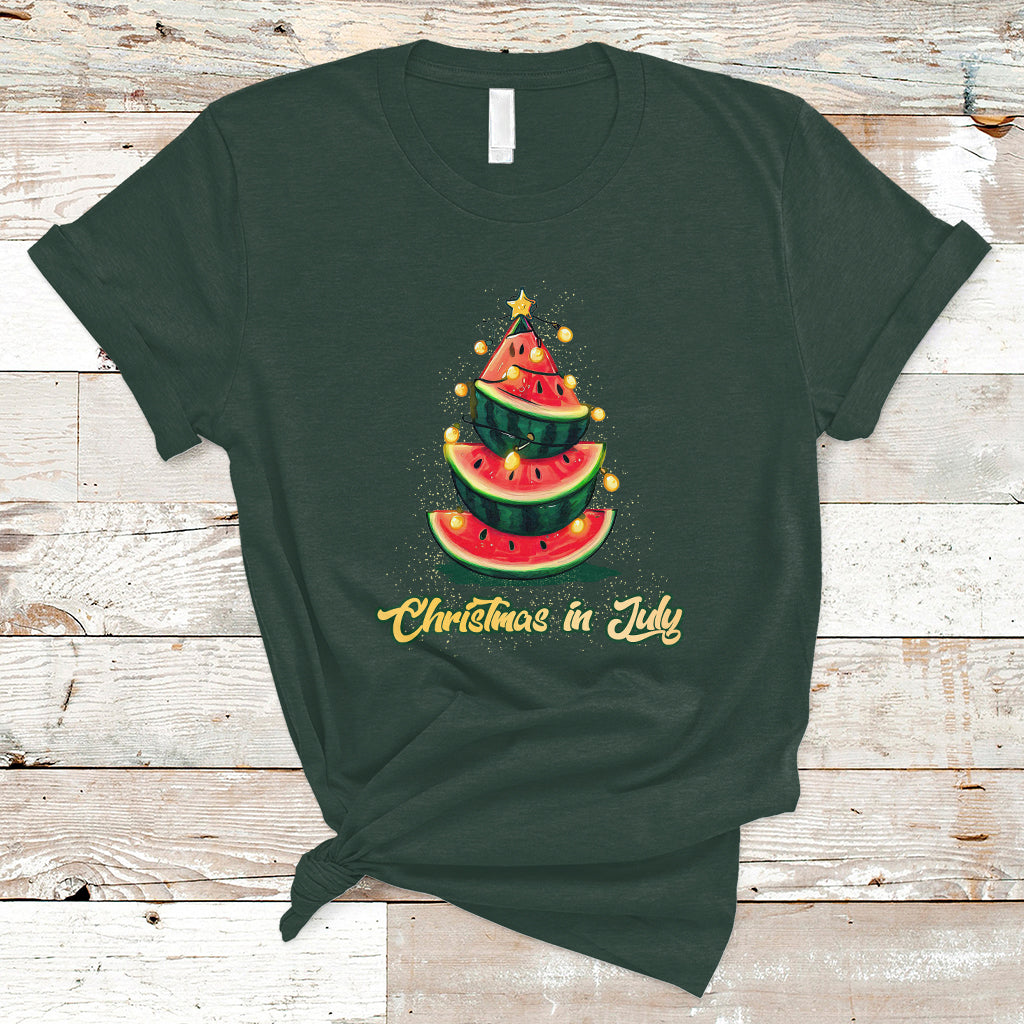 christmas-in-july-t-shirt-christmas-in-july-watermelon-xmas-tree-funny-summer-vacation