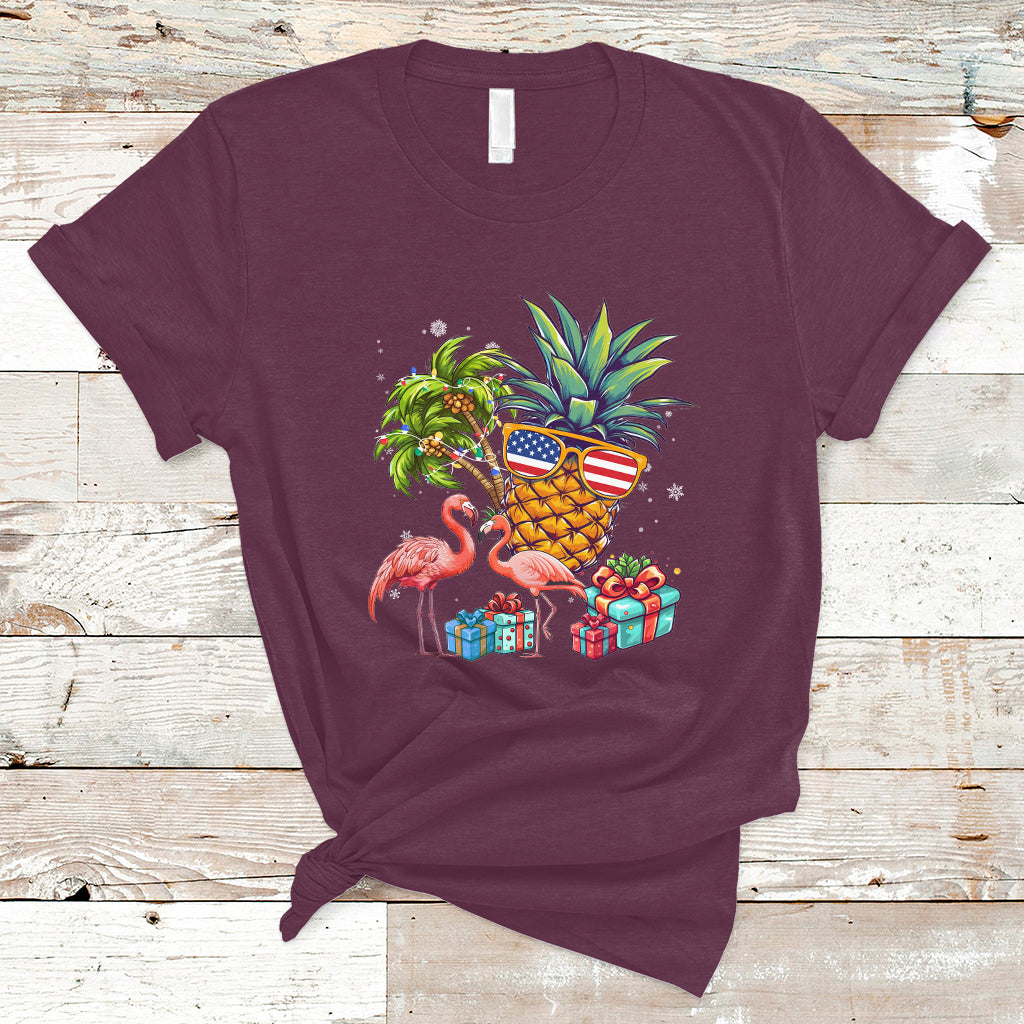 christmas-in-july-t-shirt-christmas-in-july-flamingo-pineapple-xmas-squad-summer