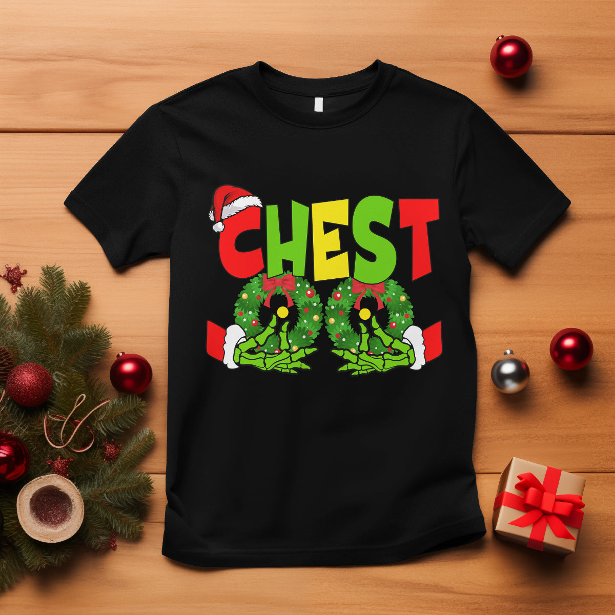 christmas-couples-t-shirt-chestnuts-xmas-matching-family-funny-chest-skeleton