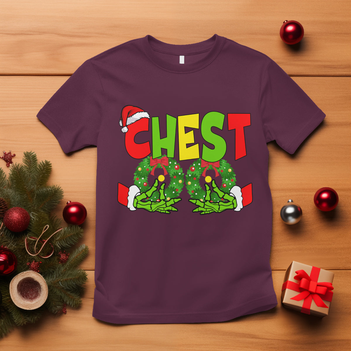 christmas-couples-t-shirt-chestnuts-xmas-matching-family-funny-chest-skeleton