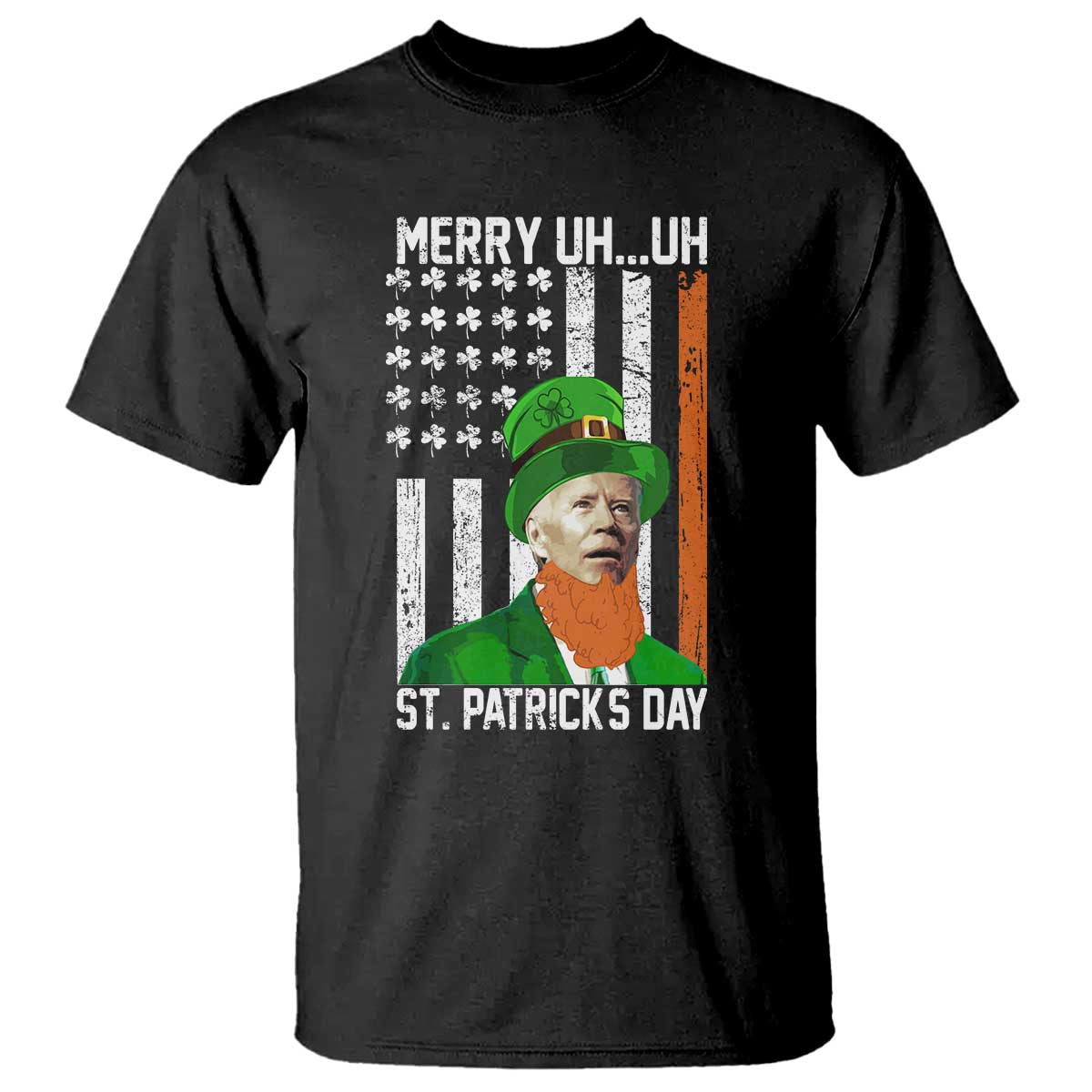 funny-biden-st-patricks-day-t-shirt-merry-4th-of-saint-patrick-uh-uh-leprechaun-american-flag