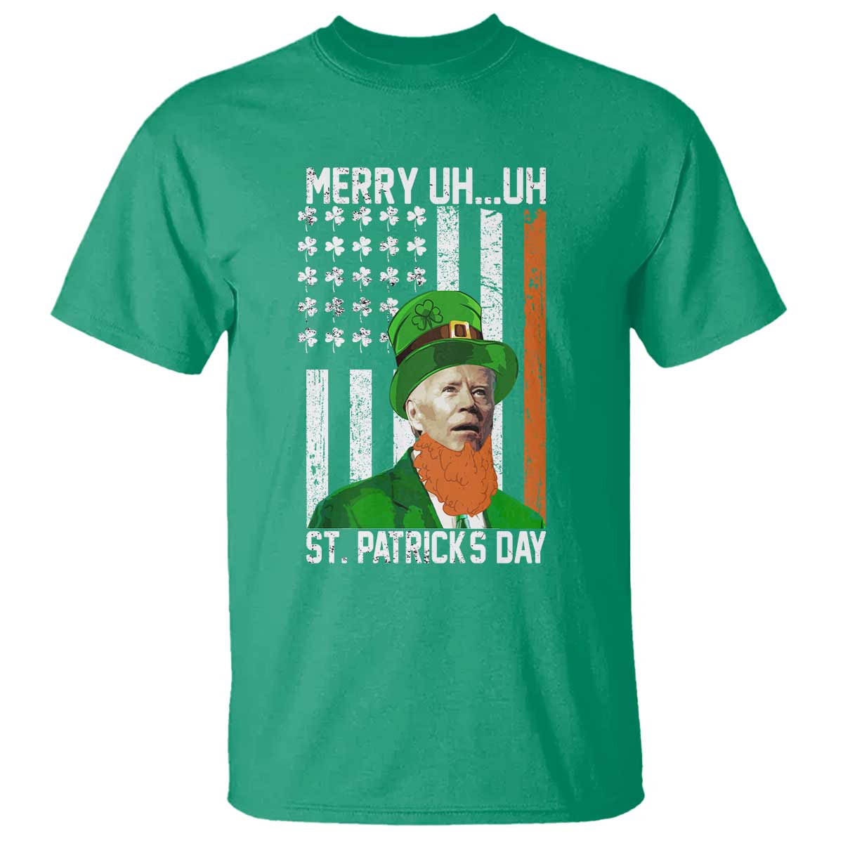 funny-biden-st-patricks-day-t-shirt-merry-4th-of-saint-patrick-uh-uh-leprechaun-american-flag