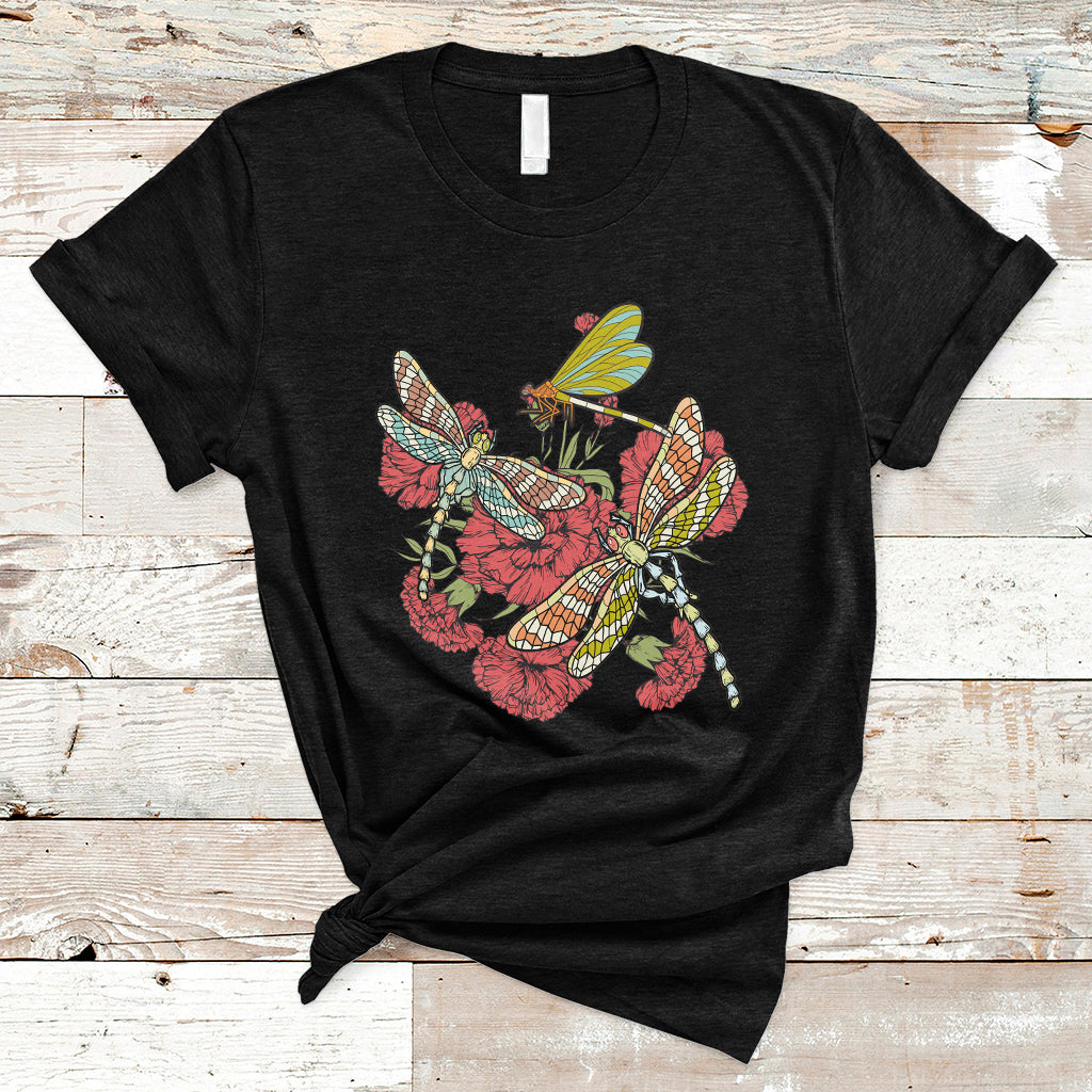 floral-dragonfly-lover-dragonflies-flowers-garden-dragonfly-t-shirt-springtime-shirt-floral-tee-dragonfly-gift-insect-lover-shirt-t-shirt-ts02