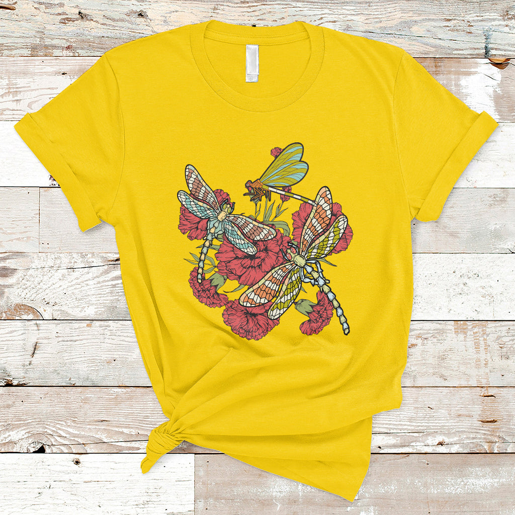 floral-dragonfly-lover-dragonflies-flowers-garden-dragonfly-t-shirt-springtime-shirt-floral-tee-dragonfly-gift-insect-lover-shirt-t-shirt-ts02