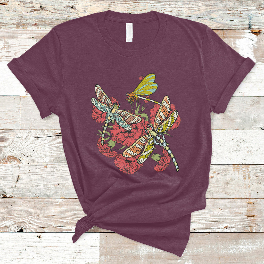 floral-dragonfly-lover-dragonflies-flowers-garden-dragonfly-t-shirt-springtime-shirt-floral-tee-dragonfly-gift-insect-lover-shirt-t-shirt-ts02