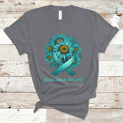 sexual-assault-awareness-teal-sunflowers-ribbon-end-the-stigma-sexual-assault-awareness-shirt-t-shirt-ts02