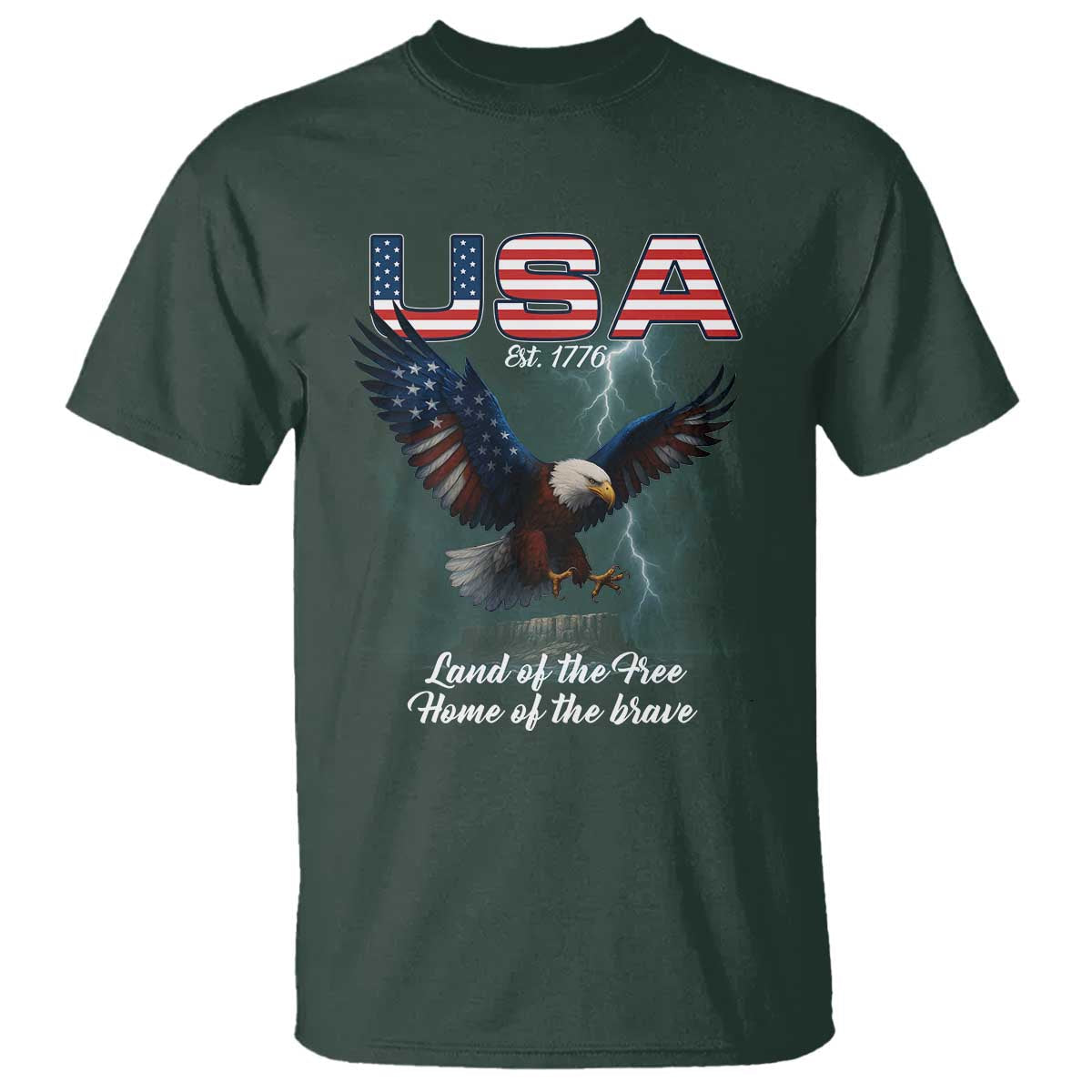 bold-patriotic-american-eagle-t-shirt-land-of-the-free-home-of-the-brave-est-1776