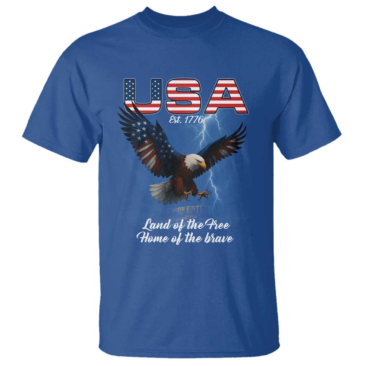 bold-patriotic-american-eagle-t-shirt-land-of-the-free-home-of-the-brave-est-1776