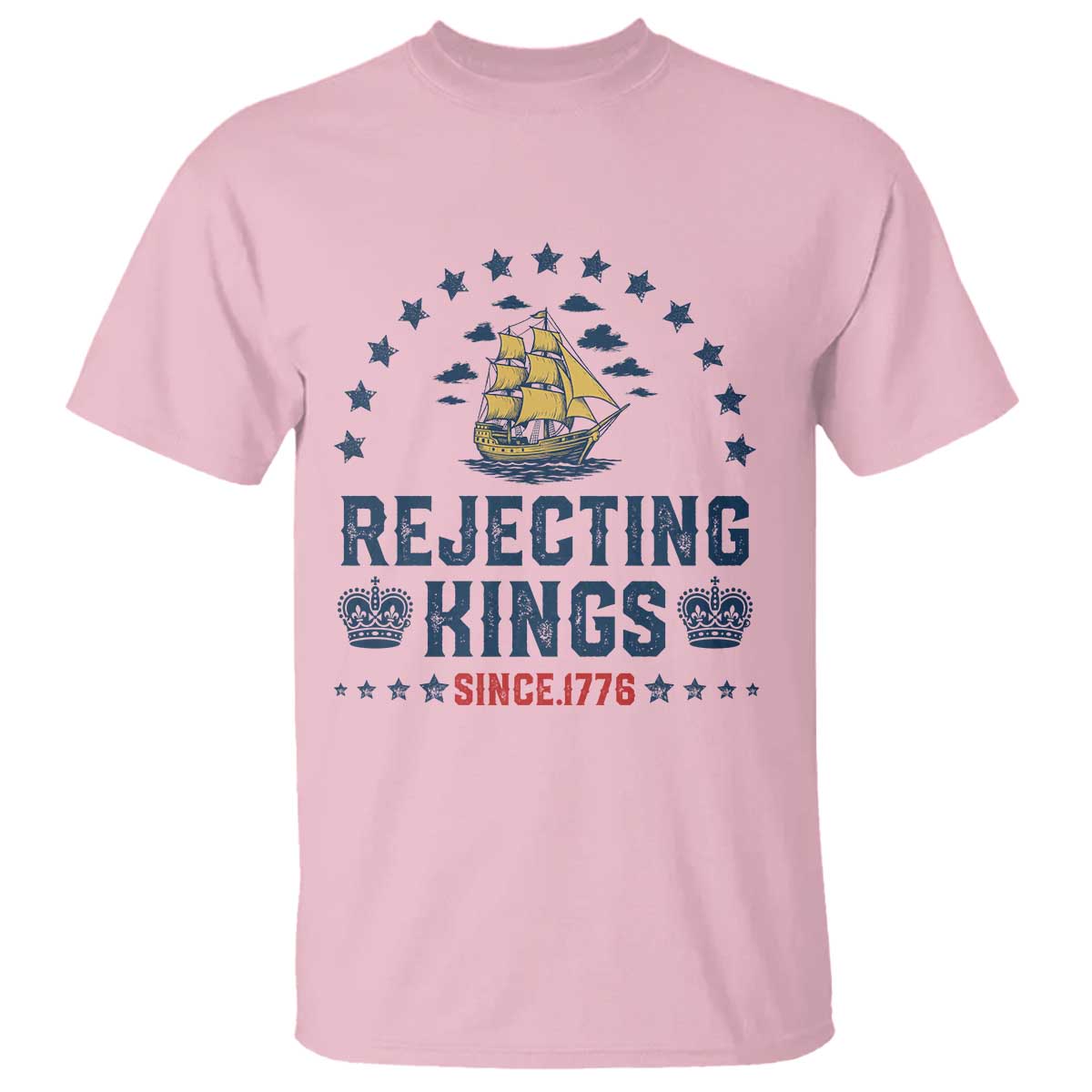 rejecting-kings-since-1776-t-shirt-vintage-patriotic-ship-no-king-in-america