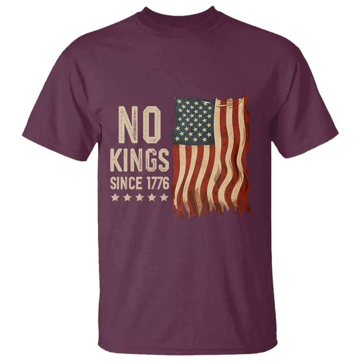 no-kings-since-1776-t-shirt-patriotic-4th-of-july-distressed-american-flag